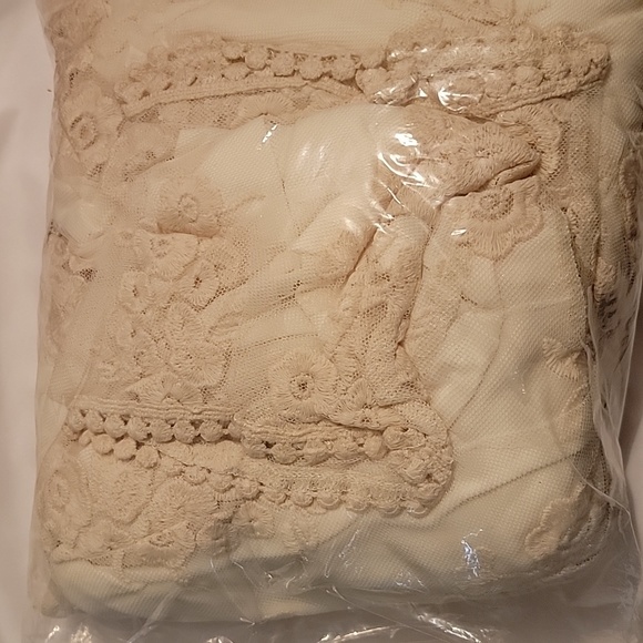 Vintage Style Antique Ivory Embroidered Lace Modest Midi Dress 2x or 3x bnwt! - Picture 7 of 7